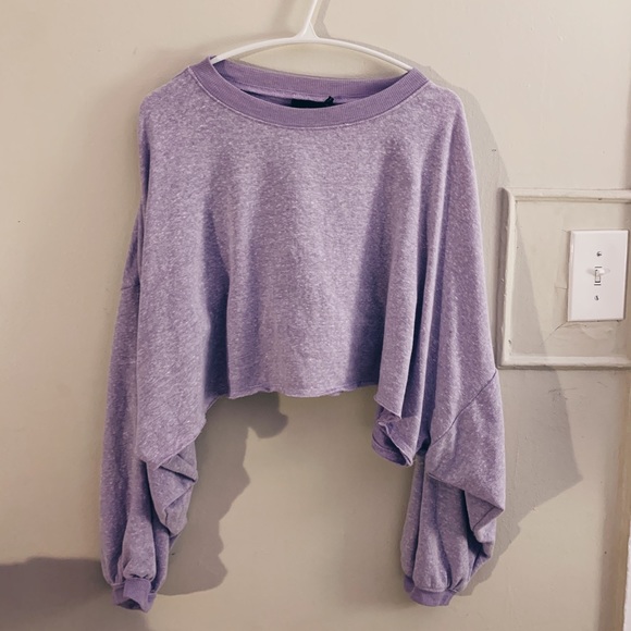 Urban Outfitters Tops - Urban Outfitters Purple Crop Top Sweater